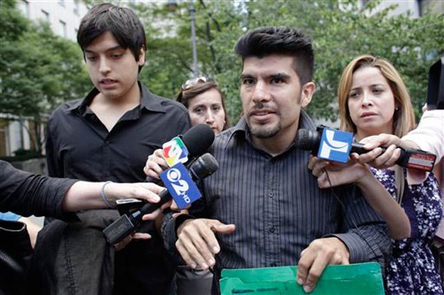 Juan Lazaro, Jr., son of suspected spies Juan Lazaro Sr. and Vicky Peleaz, and Waldomar Mariscal, son of Vicky Peleaz